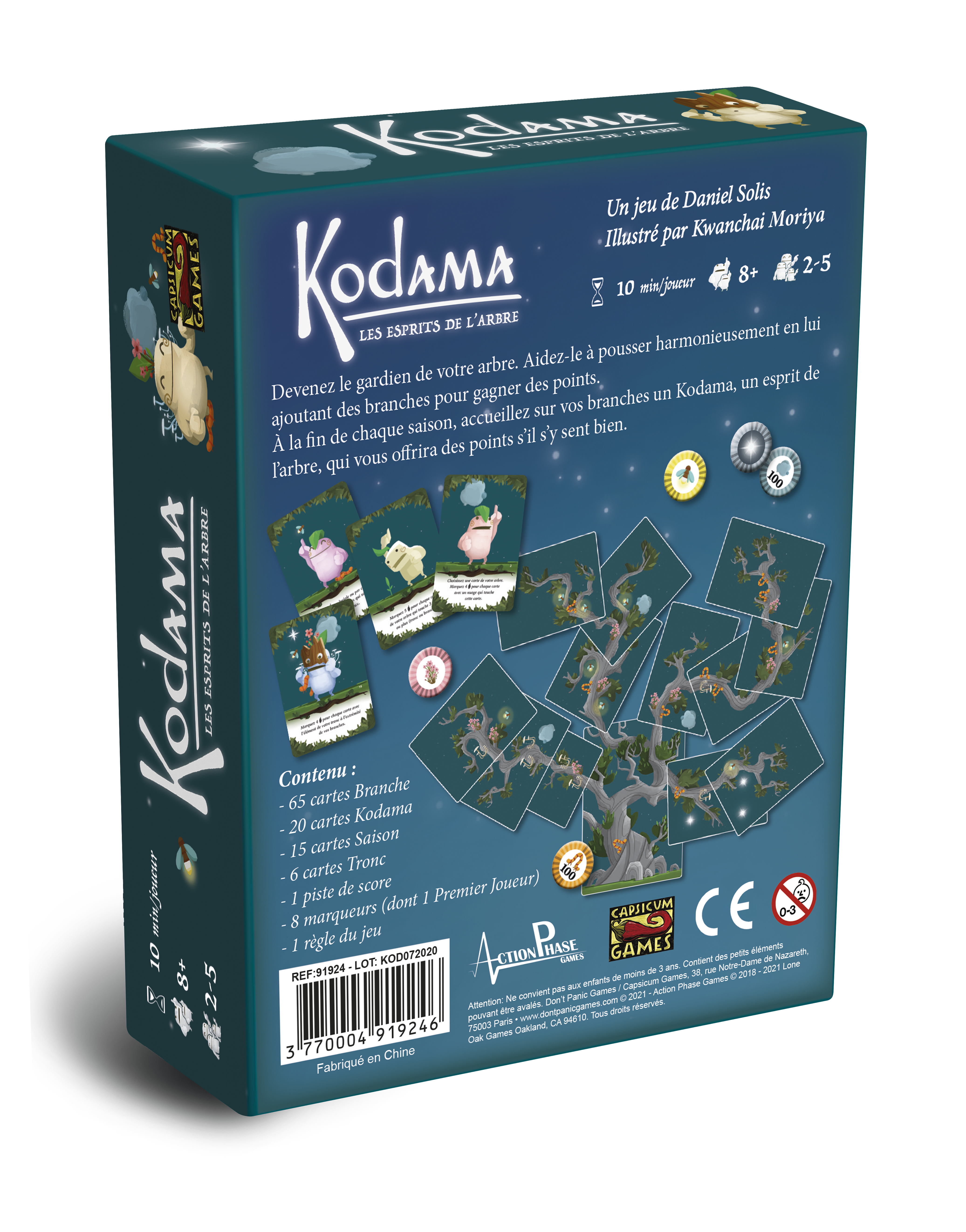 Kodama: le jeu de conseil d'édition de détail de l'arbre Spirits